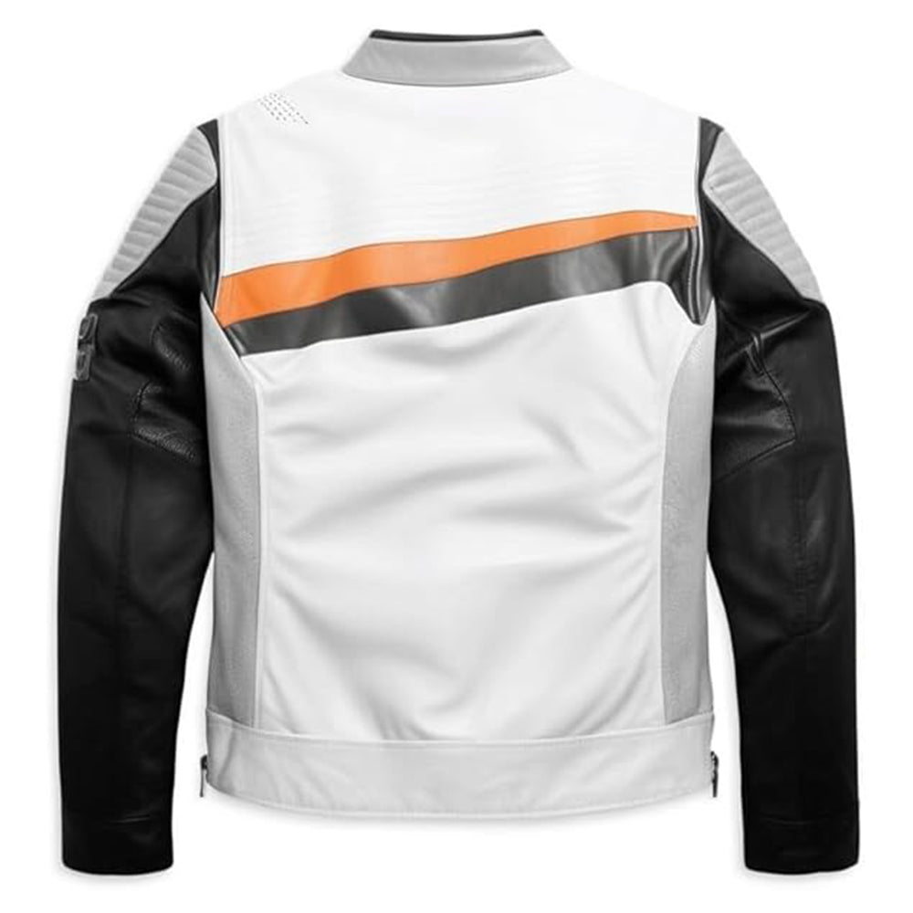 Δερμάτινο αγωνιστικό μπουφάν Raffia 