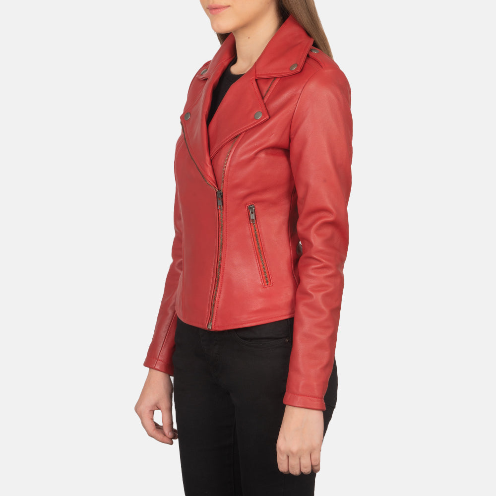 Red Bomber Jacket Women