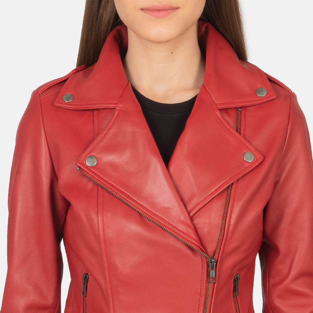 Red Bomber Jacket Women