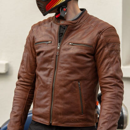 Richa Daytona 2 Leather Jacket - Brown-3