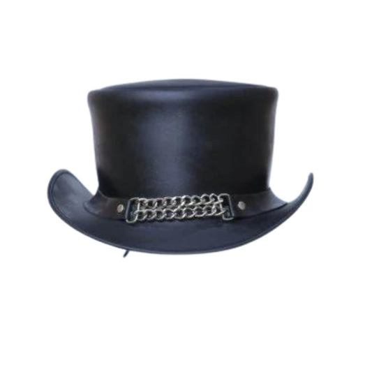 Rider Leather Top Hat