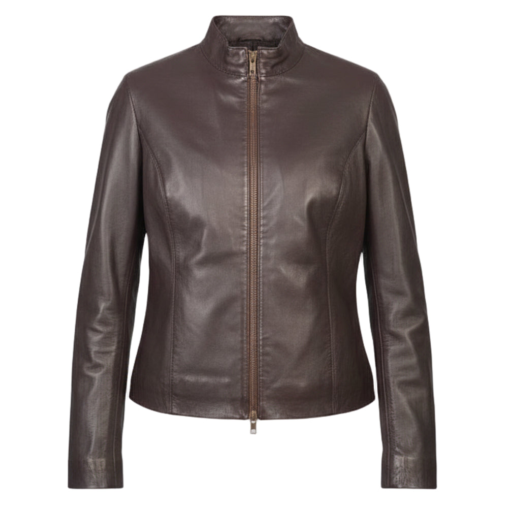 Rumella Kastanienbrong Lieder Bikerjacket 