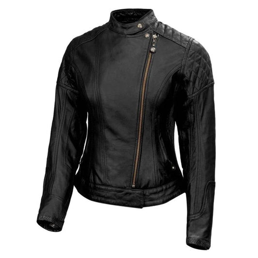 Sands Design Riot Womens Leather Jacket - Black - CoreFlexInd