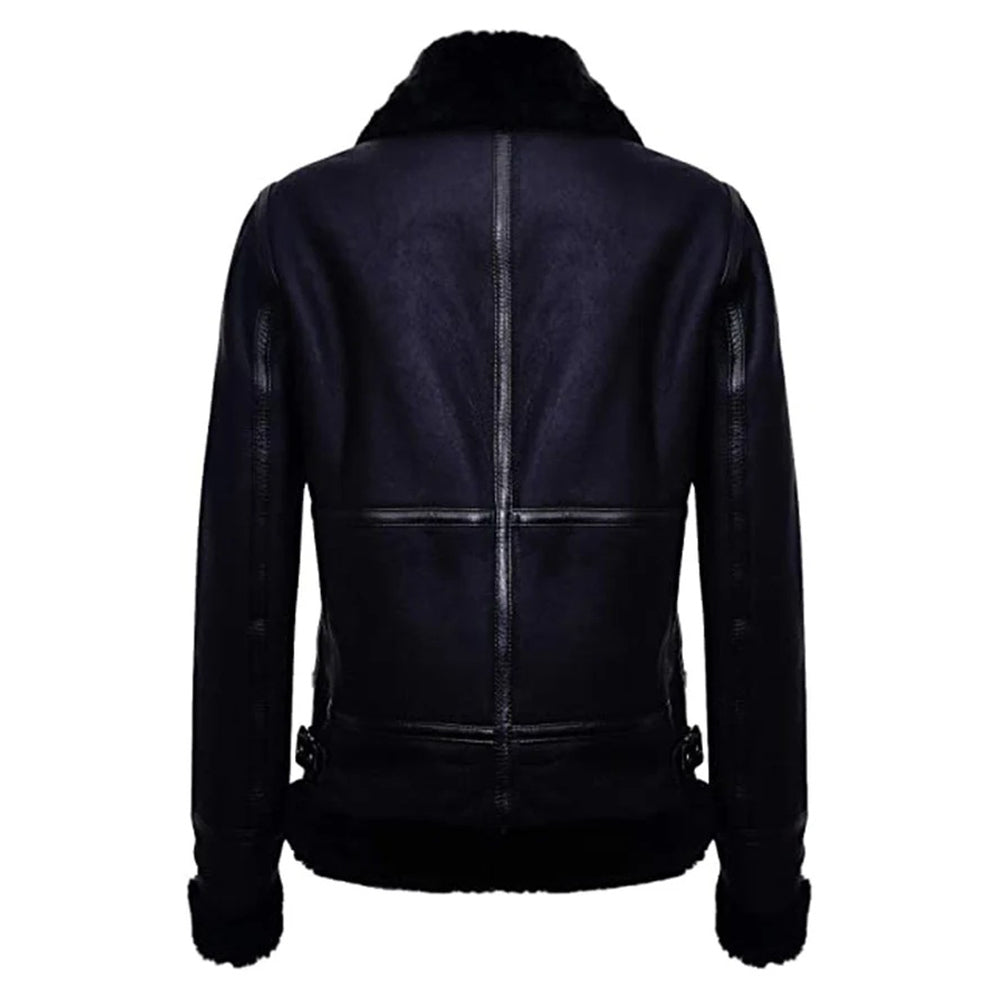 Shearling Aviator Jacket Women-3