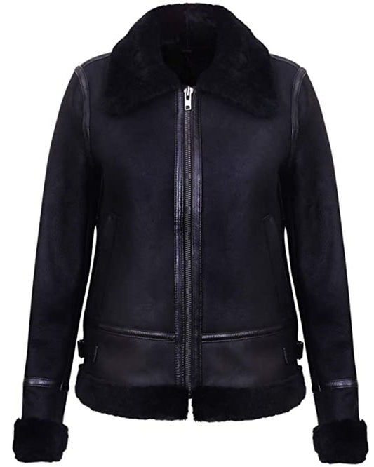 Shearling Aviator Jacket Women