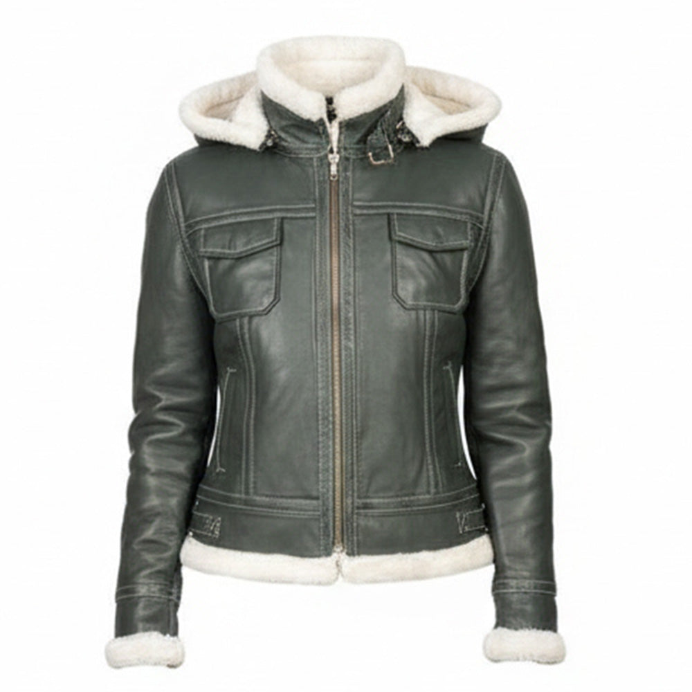 여성용 시어링 재킷 