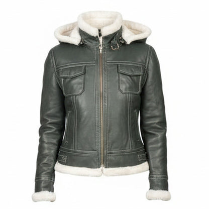 여성용 시어링 재킷 