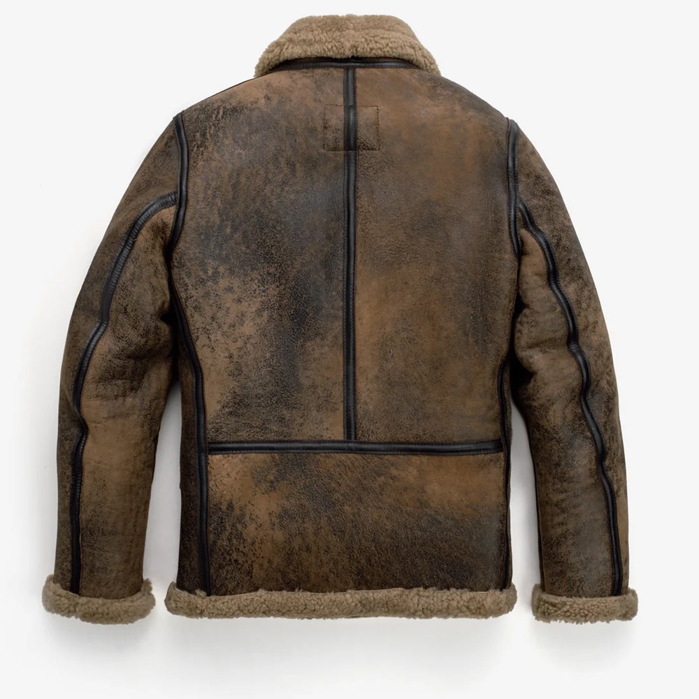 Shearling Sheepskin Aviator Jacket