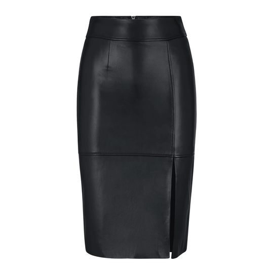 Slim-fit Pencil Skirt In Leather - CoreFlexInd