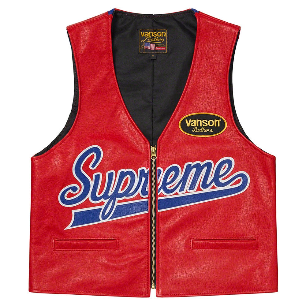 Spider Web Cowhide Leather Vest Cowhide