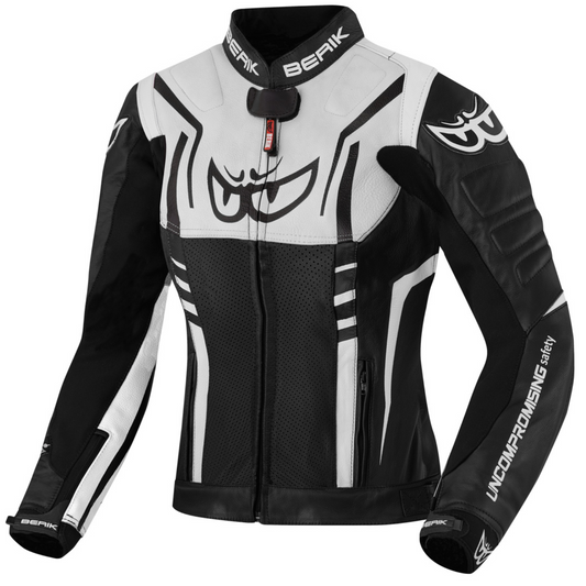 Striper Ladies Motorcycle Leather Jacket-1