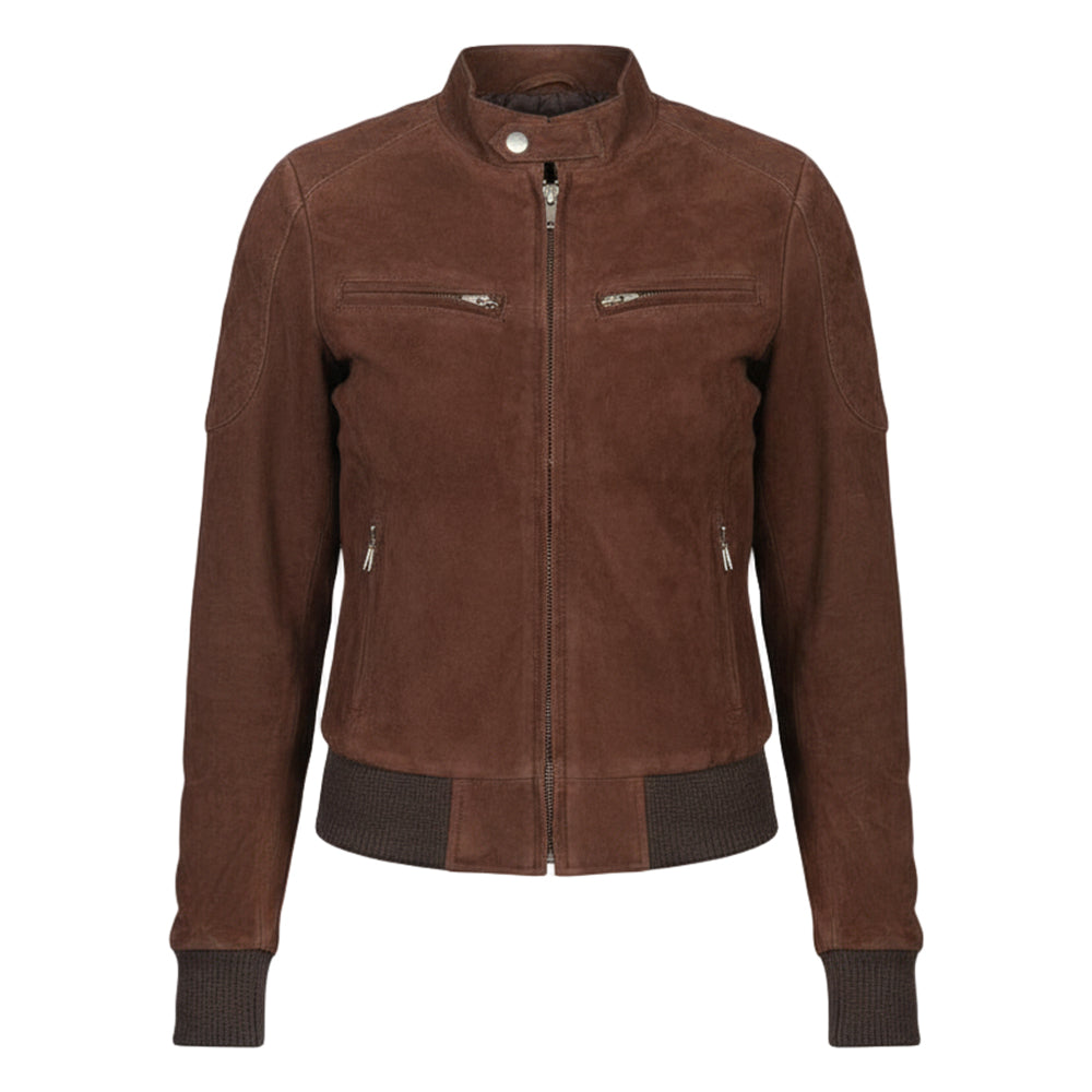 Mokkanahkainen bombertakki