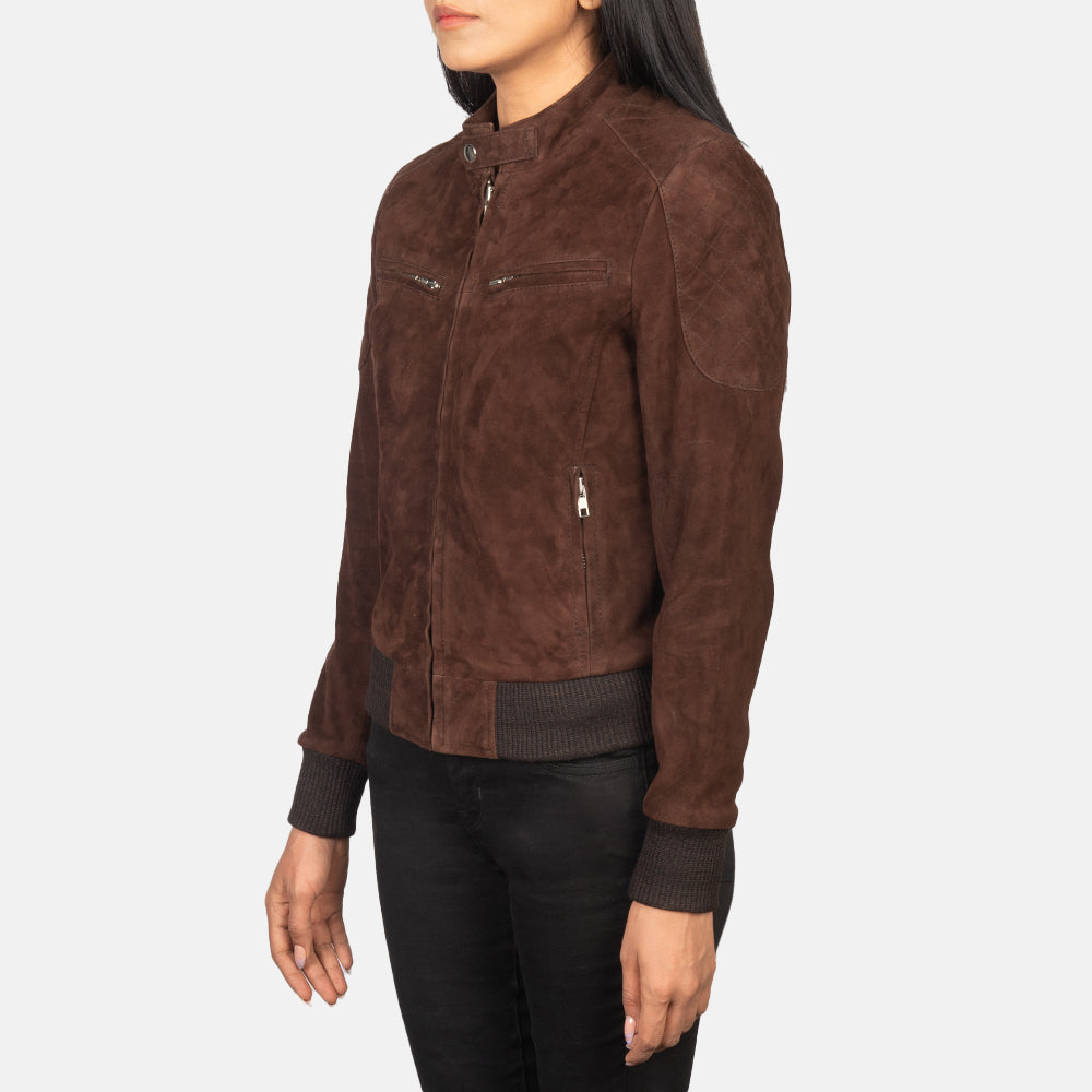 Suede Bomber Jacket