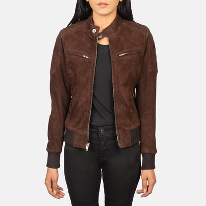 Suede Bomber Jacket