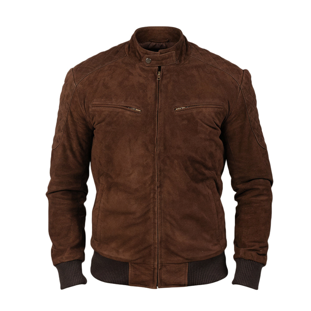 سترة جلدية من جلد الغزال