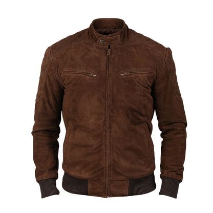 سترة جلدية من جلد الغزال