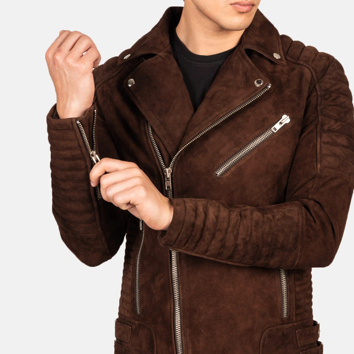 Suede Moto Jacket