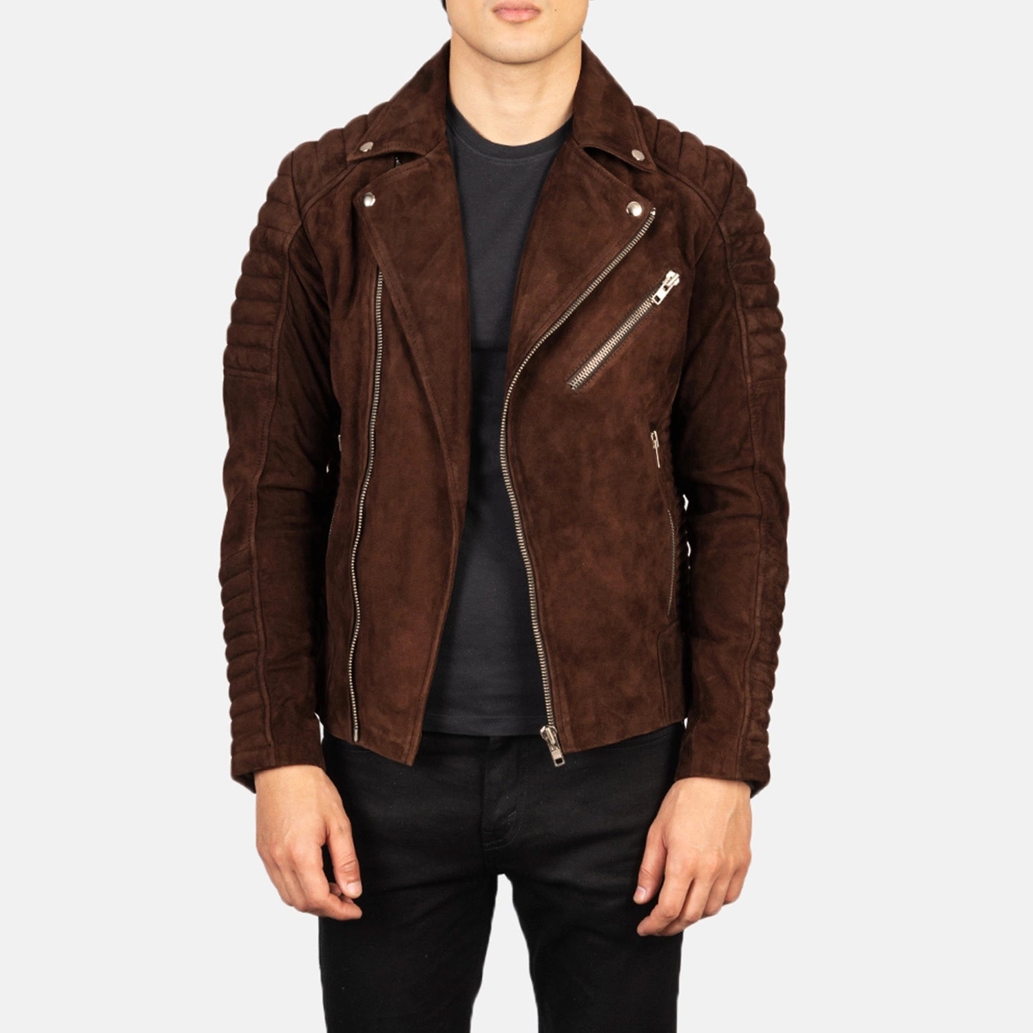 Suede Moto Jacket