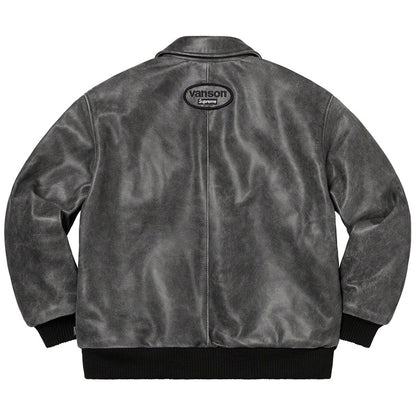 Brown Distressed Worn Leather Jacket