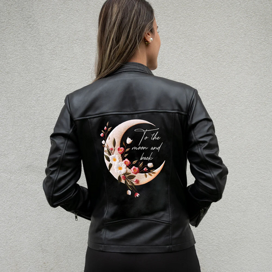 To The Moon and Back Leather Jacket