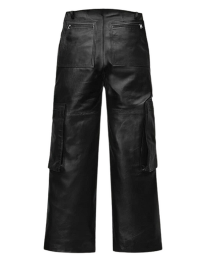 Urban Explorer Leather Cargo Pants