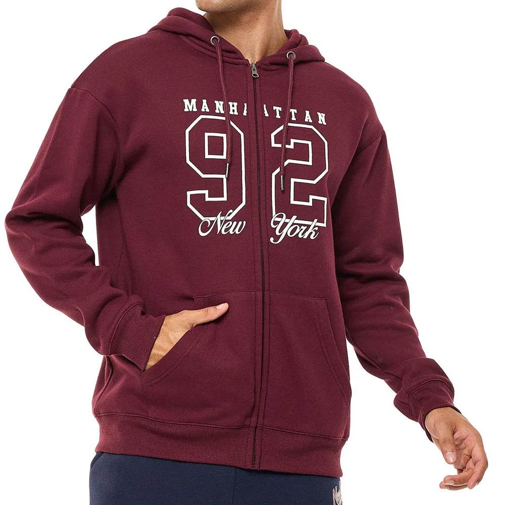 Varsity Hoodie Jacket with Zipper Closure - CoreFlexInd