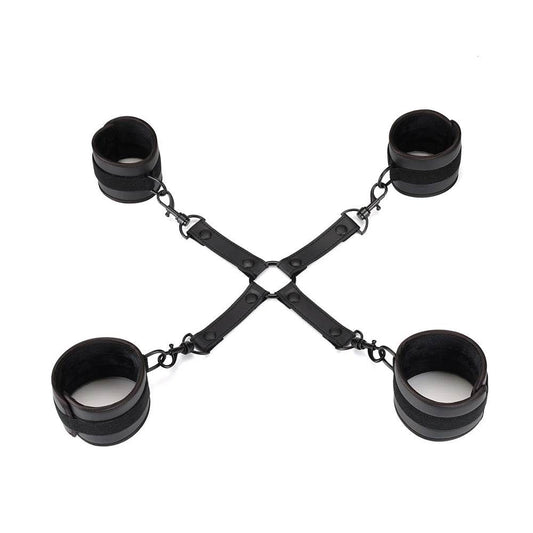 Vegan Fetish Leather Hog Tie