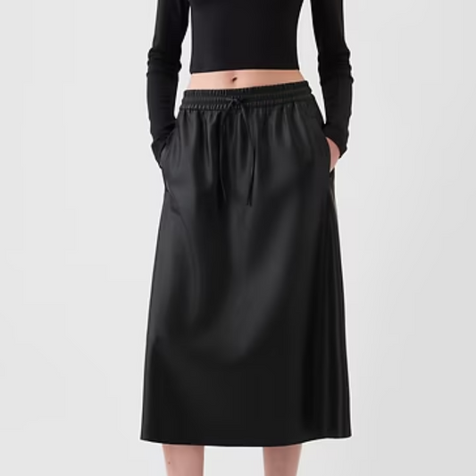 Vegan Leather Skirt