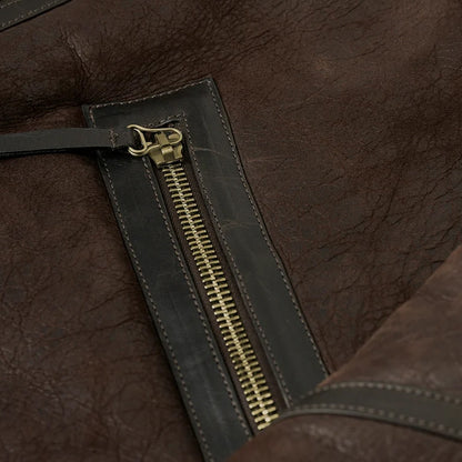 Winterbrook Dark Brown & Sand Shearling Jacket