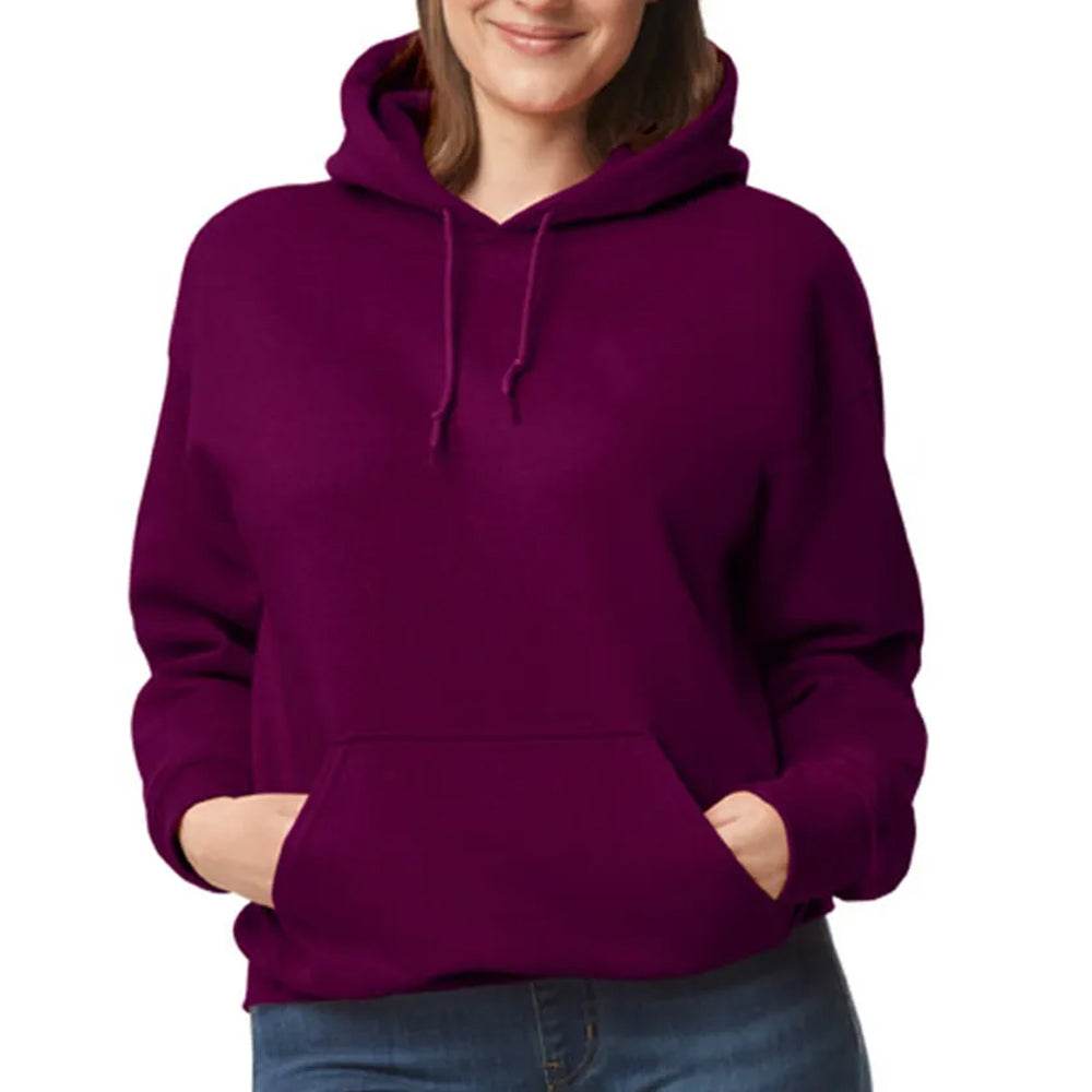 Women Maroon Pullover Hoodie - CoreFlexInd