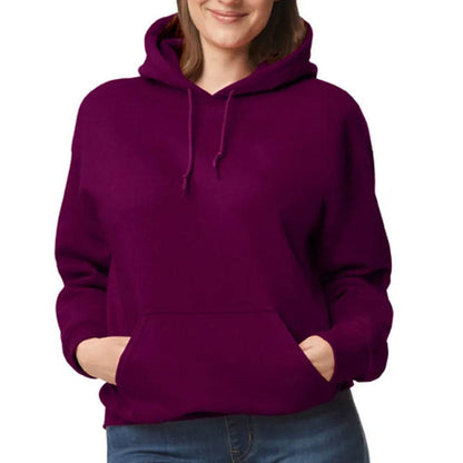 Women Maroon Pullover Hoodie - CoreFlexInd