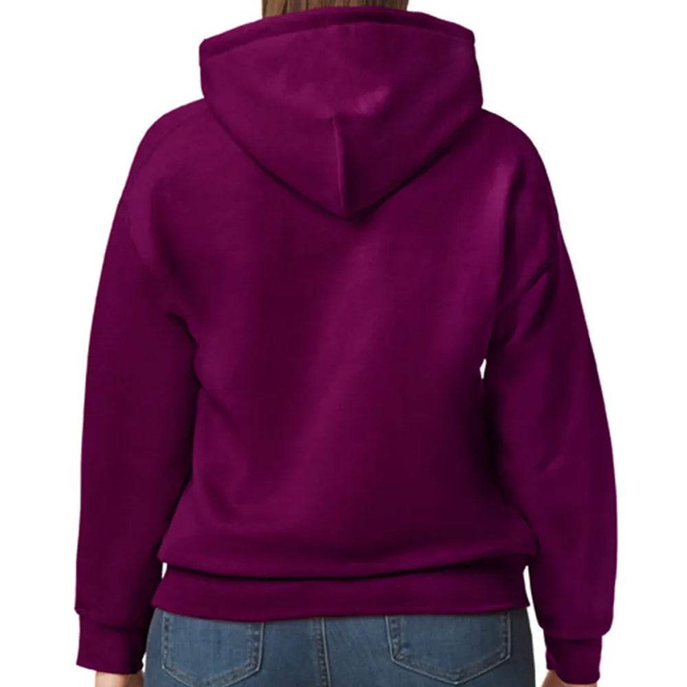Women Maroon Pullover Hoodie - CoreFlexInd
