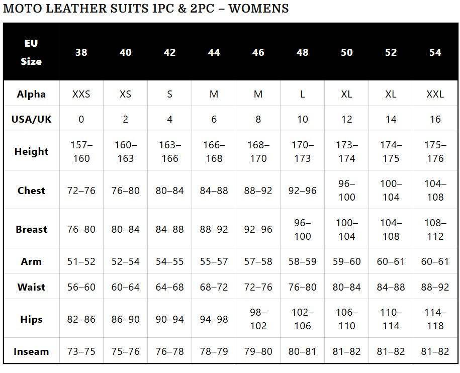 Female Motorcycle Leather Suit - CoreFlexInd