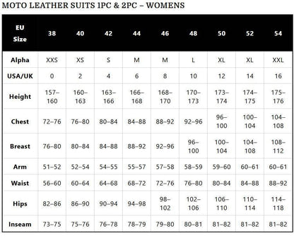 Female Motorcycle Leather Suit - CoreFlexInd