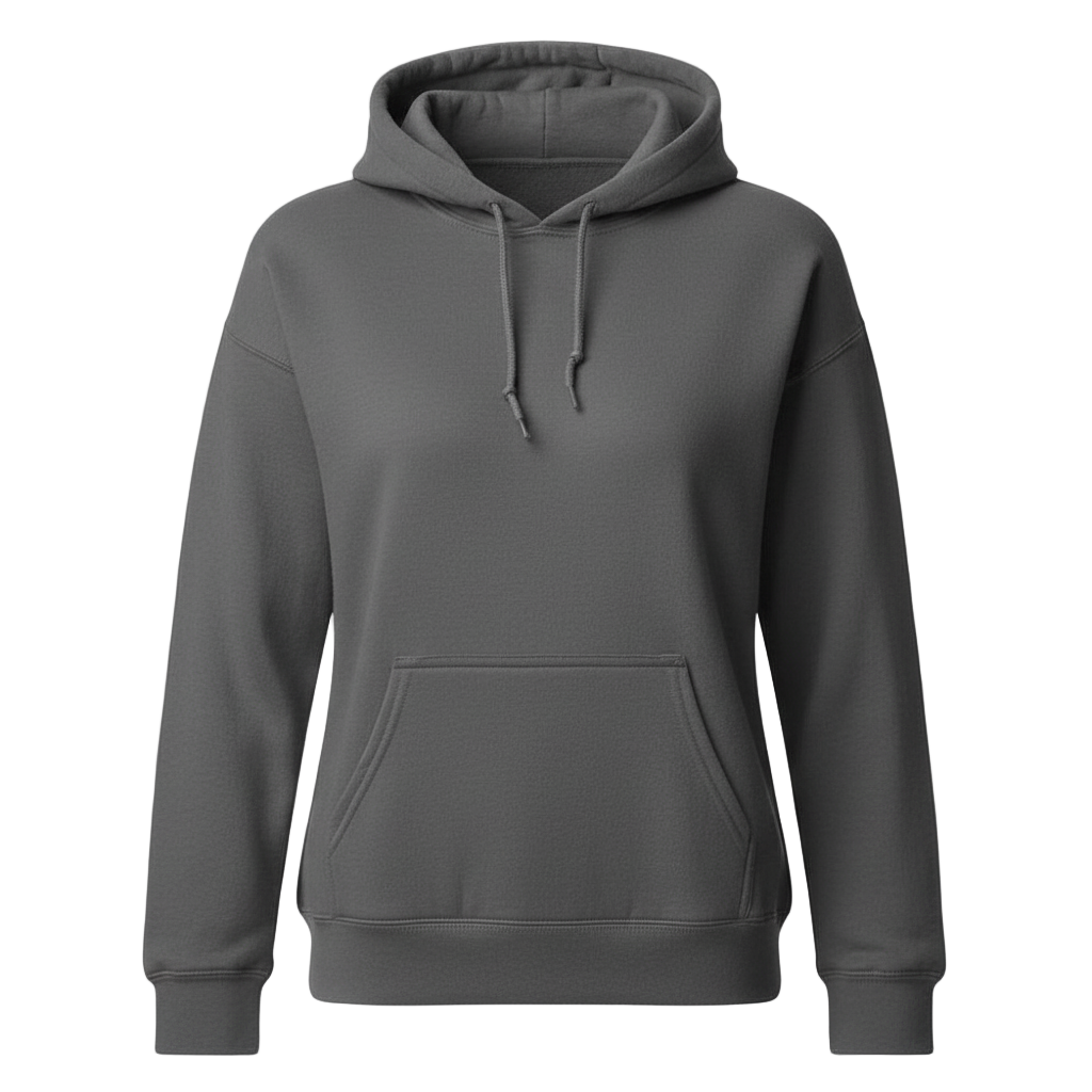 Women Charcoal Pullover Hoodie -1