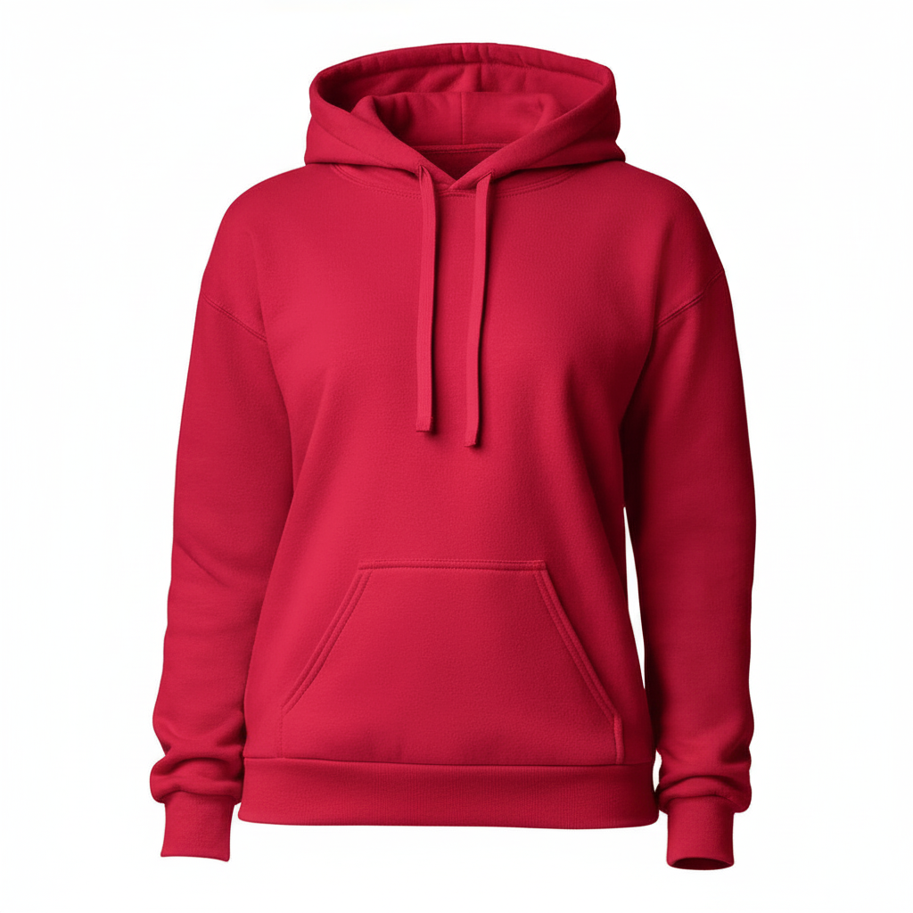 Women_Cherry_Red_Pullover_Hoodie-1
