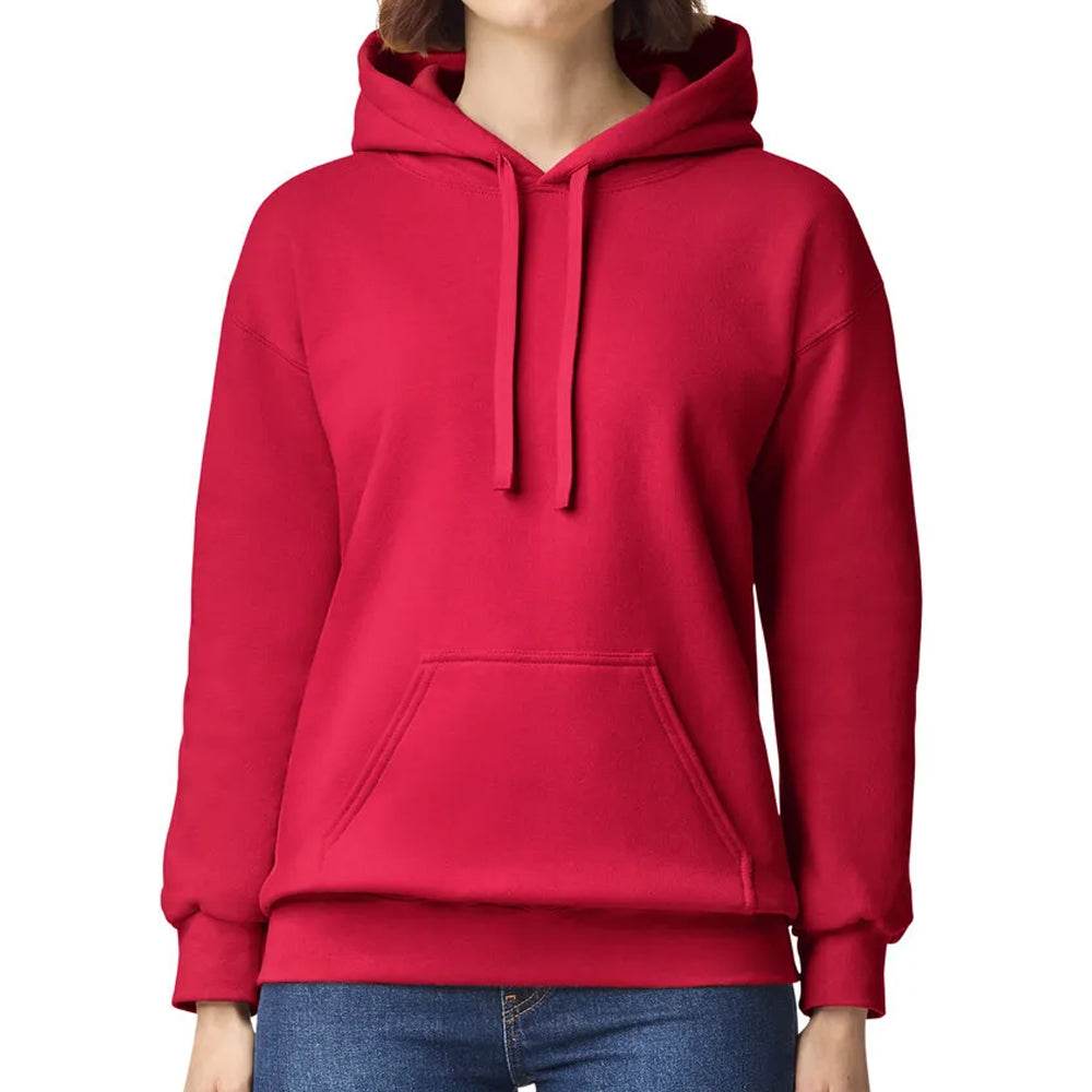 Women Cherry Red Pullover Hoodie - CoreFlexInd