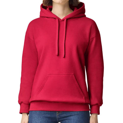 Women Cherry Red Pullover Hoodie - CoreFlexInd