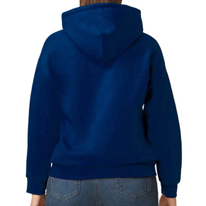 Women Navy Blue Pullover Hoodie - CoreFlexInd