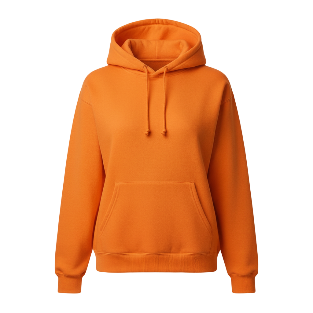 Women_Orange_Pullover_Hoodie-1