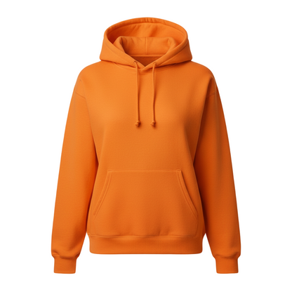 Women_Orange_Pullover_Hoodie-1