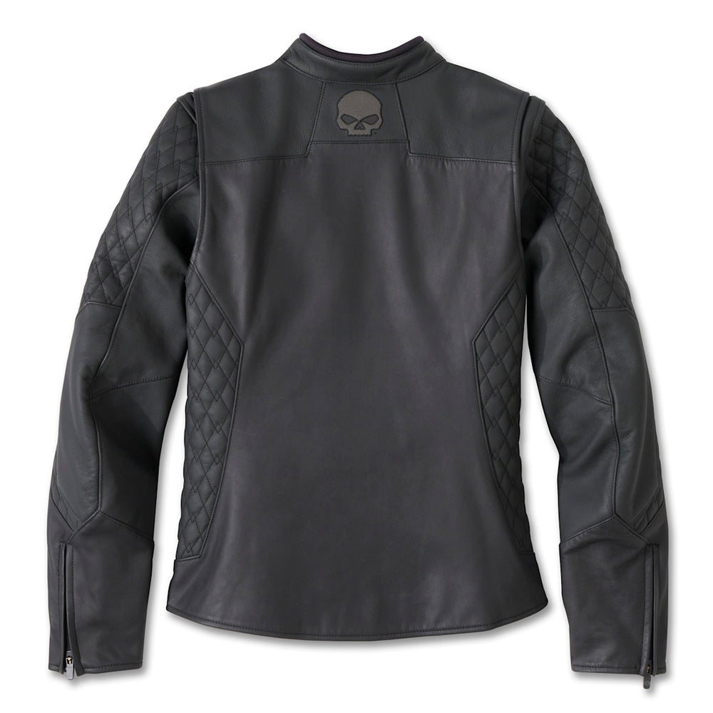 Willie G Skull Graphic Lieder Reidjackett fir Fraen 