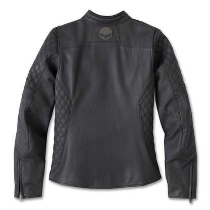 Willie G Skull Graphic Lieder Reidjackett fir Fraen 