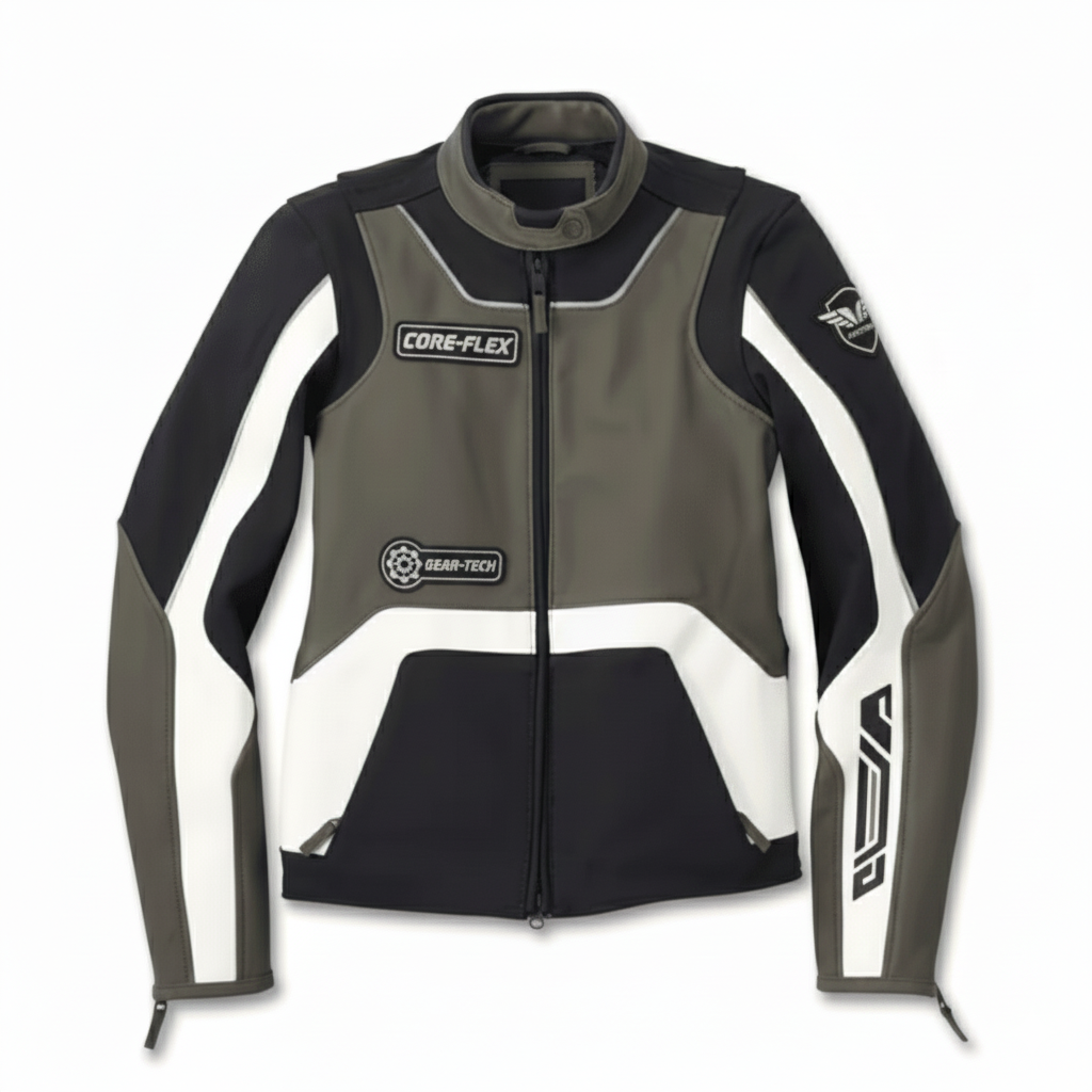 Women's Ace Mixed Leather Riding Jacket