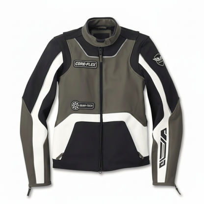 Women's Ace Mixed Leather Riding Jacket