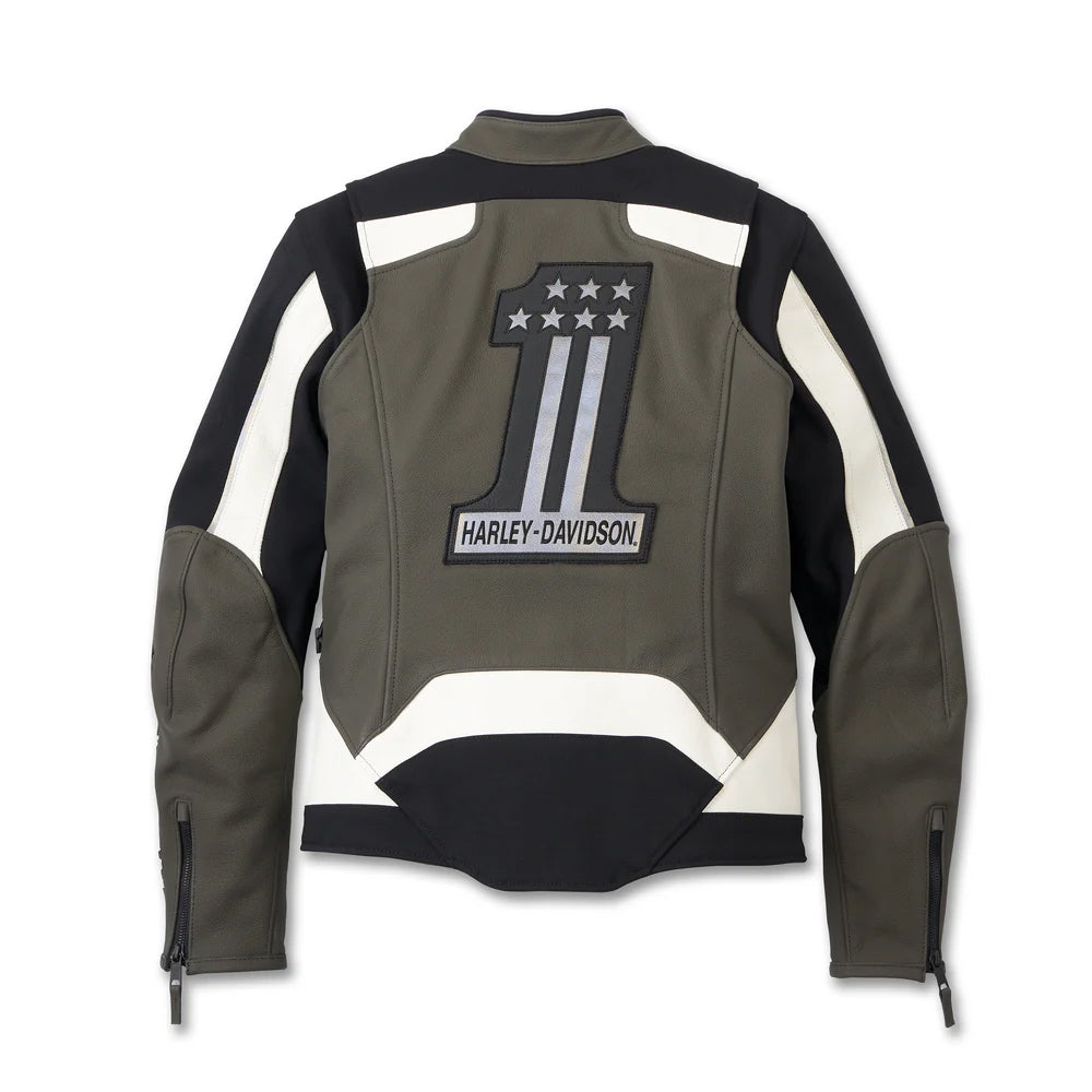 Women's Ace Mixed Leather Riding Jacket