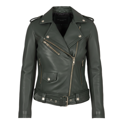 Women_s_Alison_Green_Leather_Biker_Jacket_Open_Front-1-coreflexind