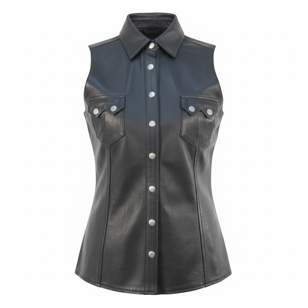 Women_s_Sleeveless_Black_Leather_Shirt-corelfexind