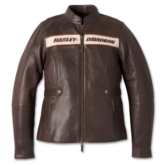 Women's Victory Lane Leather Jacket-1