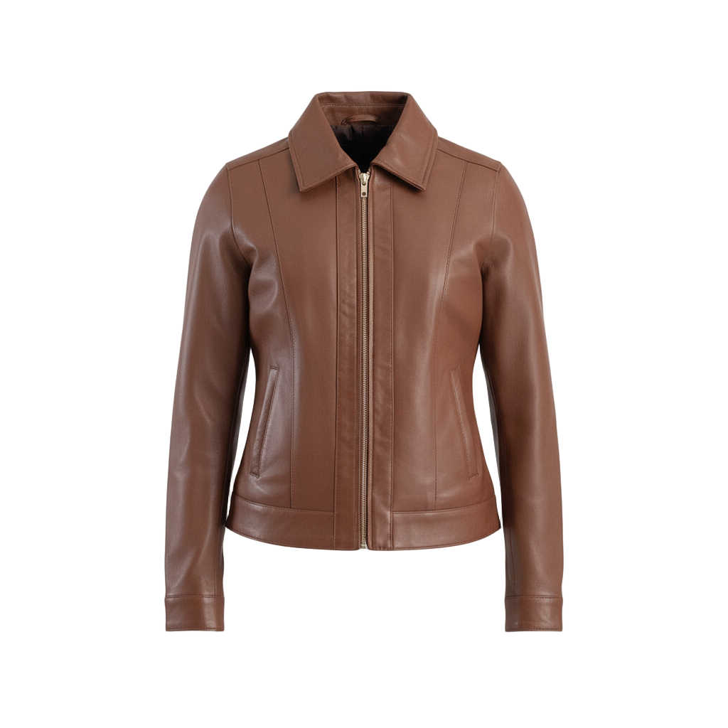 Women_s_Vixen_Brown_Classic_Collar_Leather_Jacket_Close_Front-1-Coreflexind